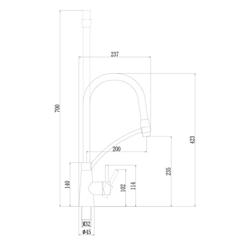 Смеситель для кухонной мойки Fmark FS8255A-12, Коллекция FS82 NEW, , SAVOL
