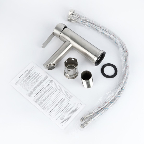 Смеситель для умывальника Wasser Zimmer ZM-7721-1A сатин, SUS304, Смесители Wasser Zimmer, , Wasser Zimmer