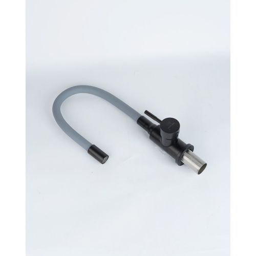 Смеситель для кухни Wasser Zimmer ZM-7728-2H-761 черный с гибким серым изливом, SUS304, Смесители Wasser Zimmer, , Wasser Zimmer