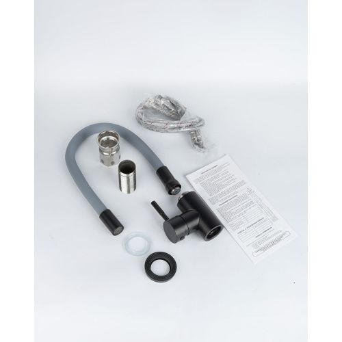 Смеситель для кухни Wasser Zimmer ZM-7728-2H-761 черный с гибким серым изливом, SUS304, Смесители Wasser Zimmer, , Wasser Zimmer