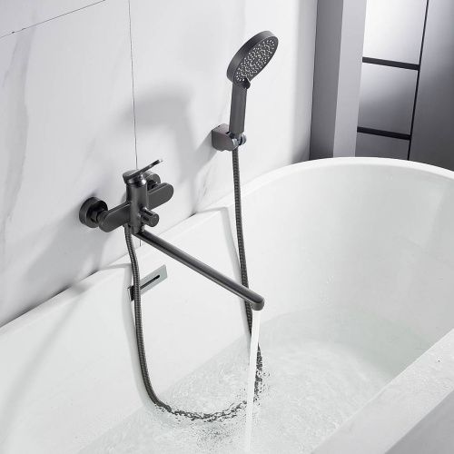 Cмеситель для ванны Shevanik S4322T оружейная сталь, Коллекция S43, , Shevanik