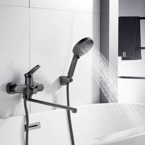 Cмеситель для ванны Shevanik S4322T оружейная сталь, Коллекция S43, , Shevanik