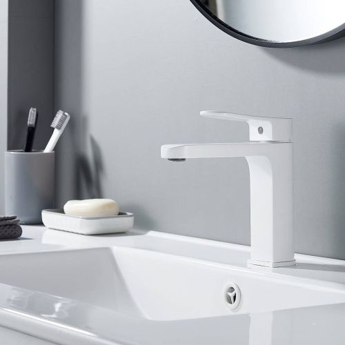 Cмеситель для раковины Shevanik S4501C белый, Коллекция S45, , Shevanik