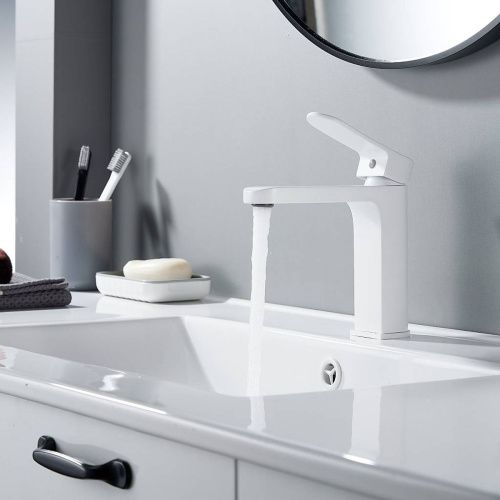 Cмеситель для раковины Shevanik S4501C белый, Коллекция S45, , Shevanik