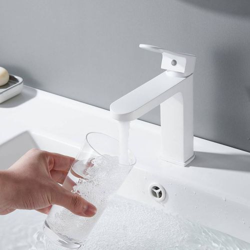 Cмеситель для раковины Shevanik S4501C белый, Коллекция S45, , Shevanik