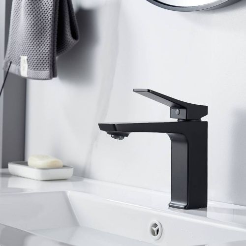 Cмеситель для раковины Shevanik S4401H черный, Коллекция S43, , Shevanik