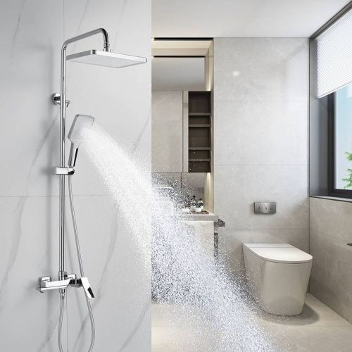 Душевая система Shevanik S4436 верхний душ, лейка, хром, Коллекция S44, , Shevanik