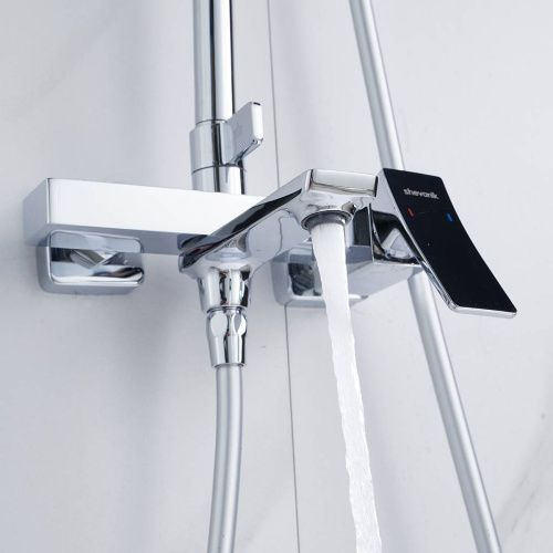 Душевая система Shevanik S4436 верхний душ, лейка, хром, Коллекция S44, , Shevanik