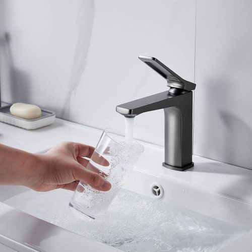 Cмеситель для раковины Shevanik S4601T оружейная сталь, Коллекция S46, , Shevanik