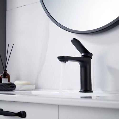 Cмеситель для раковины Shevanik S4301H черный матовый, Коллекция S43, , Shevanik