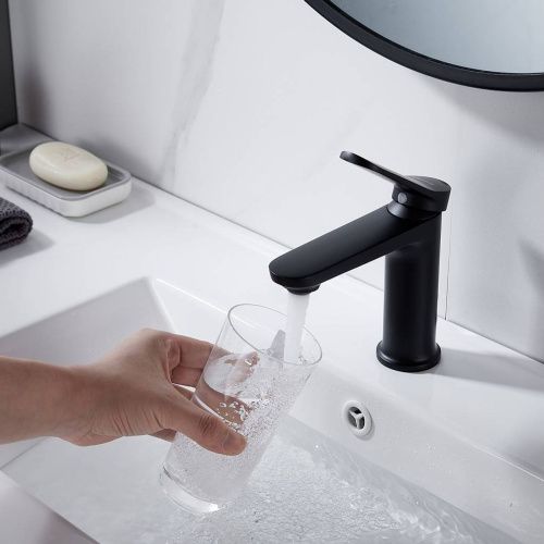 Cмеситель для раковины Shevanik S4301H черный матовый, Коллекция S43, , Shevanik