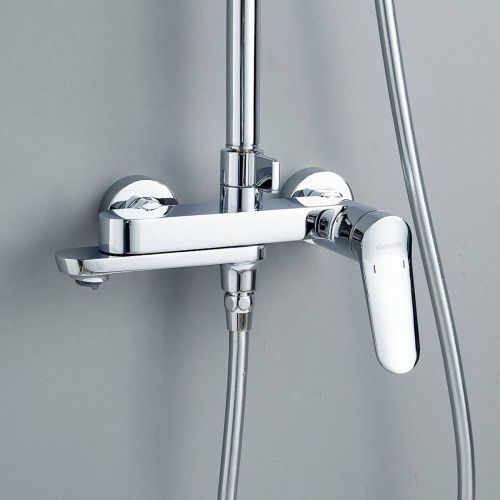 Душевая система Shevanik S4336 верхний душ, лейка, матовый хром, Коллекция S43, , Shevanik
