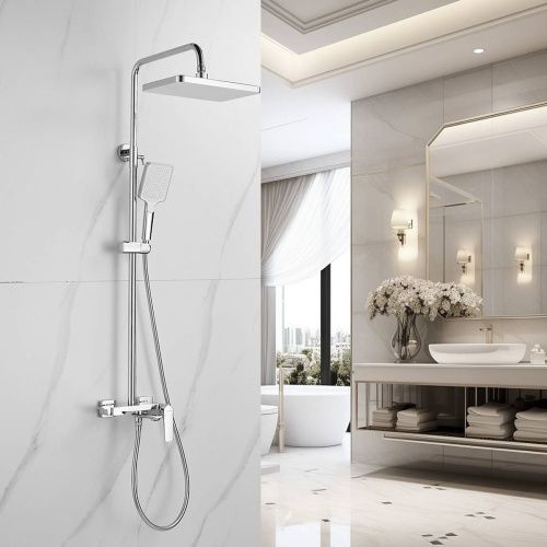 Душевая система Shevanik S4226 верхний душ, лейка, хром, Коллекция S42, , Shevanik