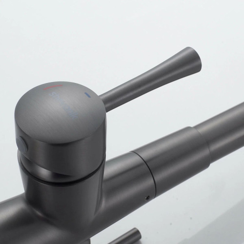 Смеситель для кухни Shevanik S528T с подключением фильтра питьевой воды, оружейная сталь, Смесители с подключением к фильтру питьевой воды, , Shevanik