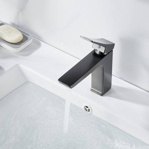 Cмеситель для раковины Shevanik S4401T оружейная сталь, Коллекция S43, , Shevanik