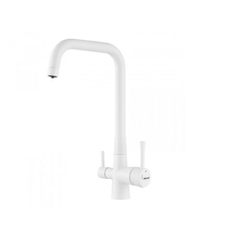 Смеситель для кухни Shevanik S528C с подключением фильтра питьевой воды, белый, Смесители с подключением к фильтру питьевой воды, , Shevanik