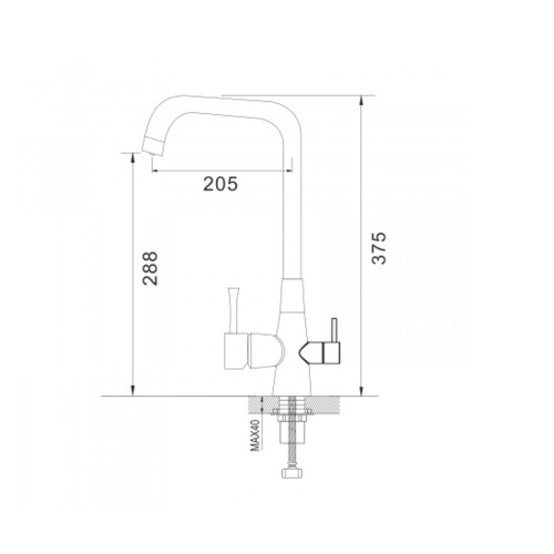 Смеситель для кухни Shevanik S528C с подключением фильтра питьевой воды, белый, Смесители с подключением к фильтру питьевой воды, , Shevanik
