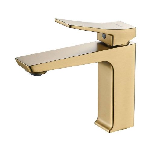 Cмеситель для раковины Shevanik S4401G золотой сатин, Коллекция S43, , Shevanik