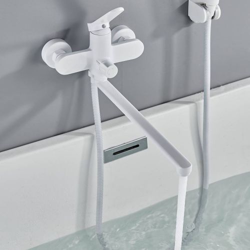 Cмеситель для ванны Shevanik S4322C белый матовый, Коллекция S43, , Shevanik