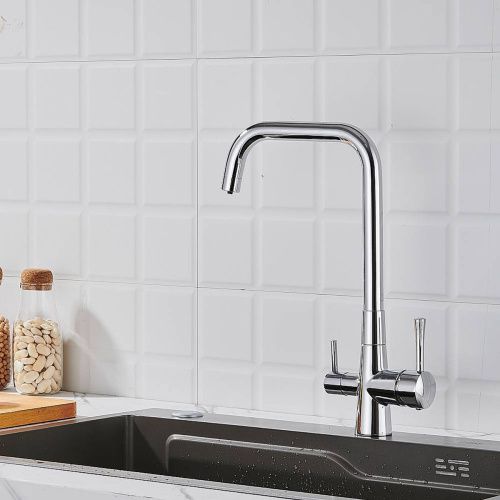 Смеситель для кухни Shevanik S528 с подключением фильтра питьевой воды, хром, Смесители с подключением к фильтру питьевой воды, , Shevanik