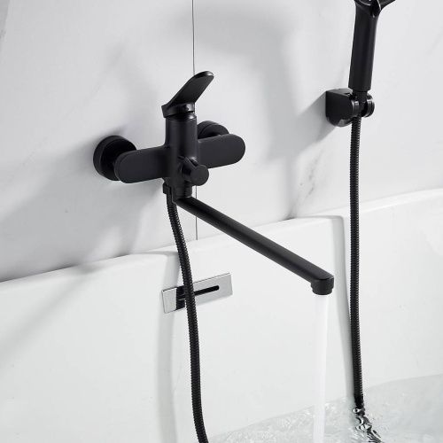 Cмеситель для ванны Shevanik S4322H черный, Коллекция S43, , Shevanik