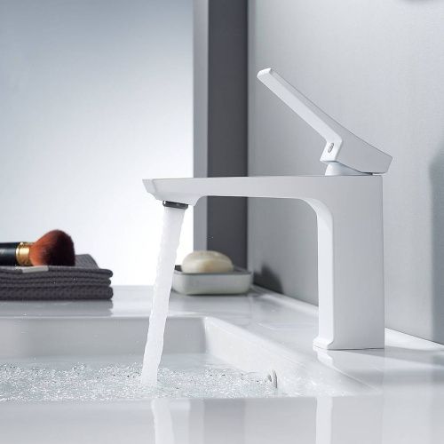 Cмеситель для раковины Shevanik S4401C белый, Коллекция S43, , Shevanik