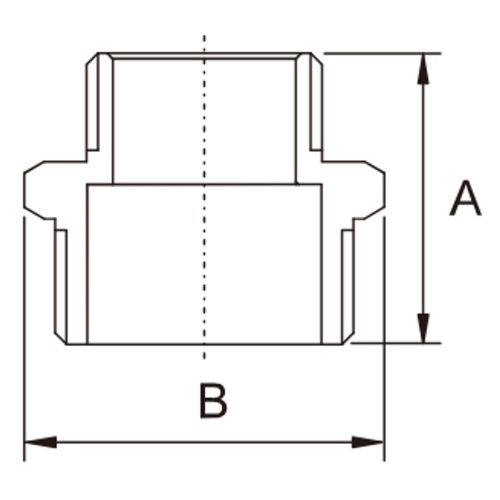 Ниппель переходной 1/2