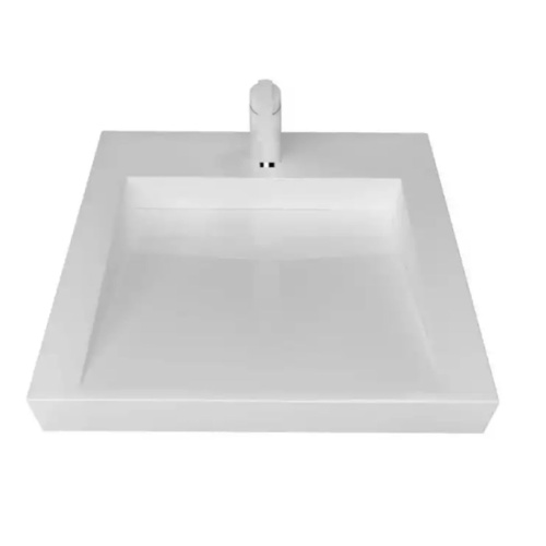 Раковина Блюз 50 Белый 5032600 с кронштейном и сифоном, щелевой слив