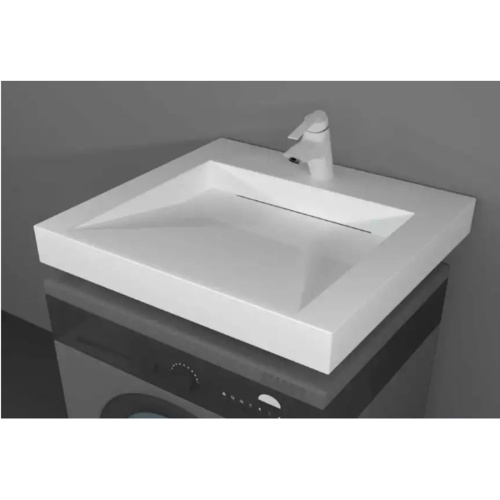 Раковина Блюз 50 Белый 5032600 с кронштейном и сифоном, щелевой слив