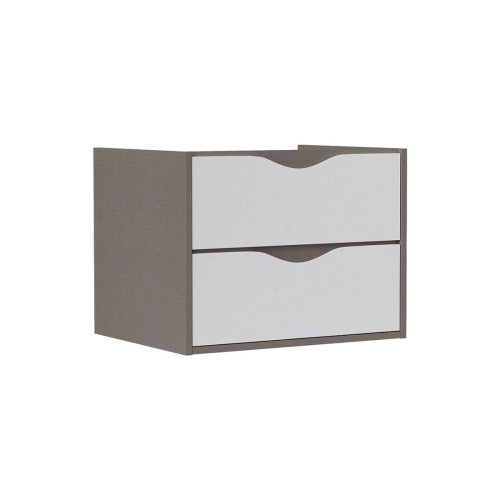 Тумба для ванны подвесная EQUIL Smile 60.2Y tpSMILE60.2Y-04 2 ящика со столешницей Smile 60 stSMILE60-07 без раковины