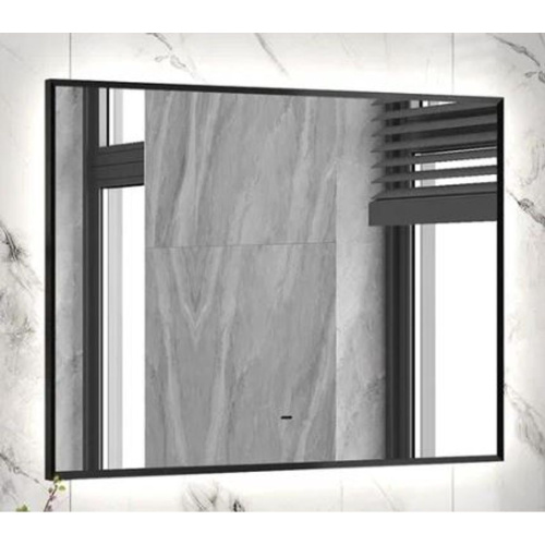 Зеркало Meridian Black LED 800х600 с бесконтактным сенсором и холодной подсветкой ЗЛП4932
