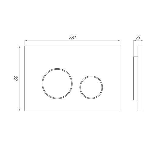 Комплект Инсталляция АНИ Пласт WCP4131A с механической кнопкой, хром WP1310, 1300х400х225 мм + Унитаз подвесной Knois KN9722002 безободковый, с крыш.