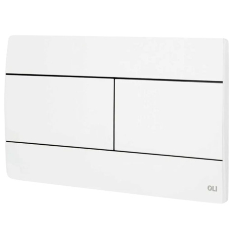 Комплект Инсталляция OLI 80 ECO mechanic с кнопкой Slim белая 886914SLO1 + Унитаз подвесной Knois KN9722001 безободковый, с крышкой 53,3х36,5х35,5 см.