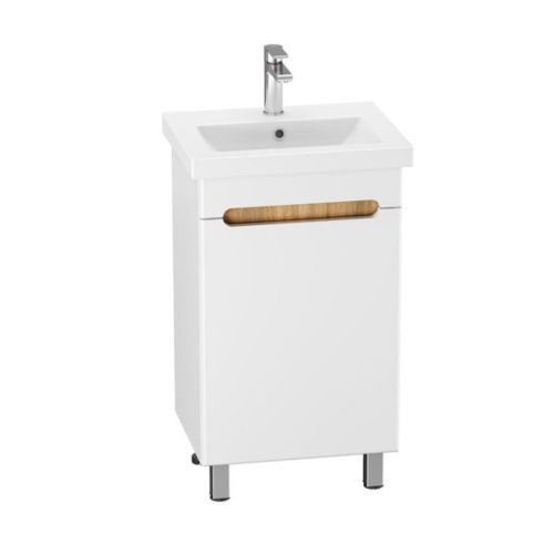 Тумба для ванны напольная AGATA Скай 50 АТ50-131, дуб сонома, с раковиной Como 50