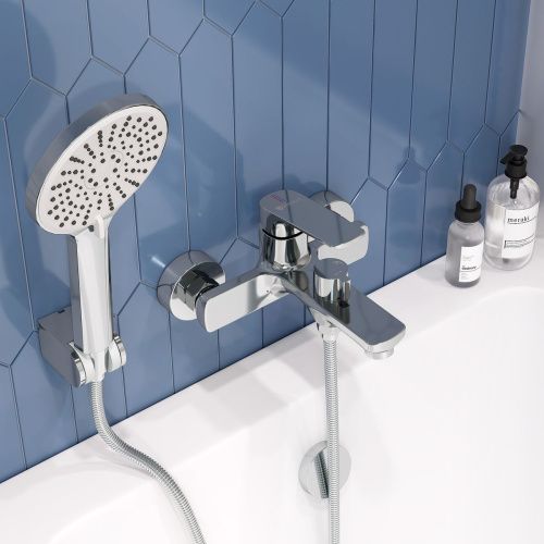 Смеситель для ванны GROSS AQUA Prado 2878828C с коротким изливом