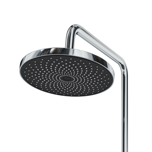 Душевая система со смесителем GROSS AQUA Prado GA9828SMDR с изливом, никель-хром