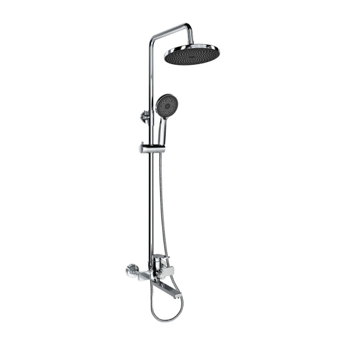 Душевая система со смесителем GROSS AQUA Prado GA9828SMDR с изливом, никель-хром