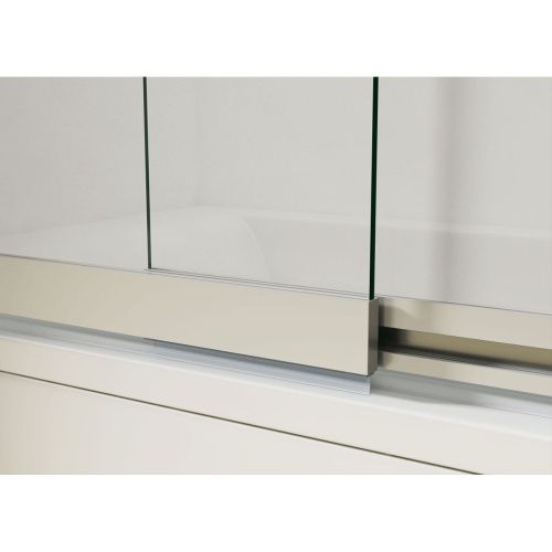 Шторка на ванну Vincea VSB-1E100CLB 1000*1450, черный, стекло прозрачное
