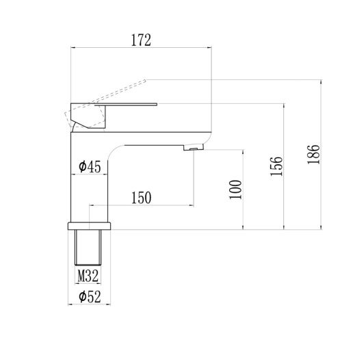 Смеситель для раковины Fmark FS8801Q графит (12)