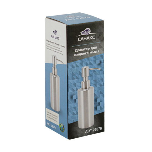 Дозатор для жидкого мыла настольный Санакс 22076  SUS 304, сатин