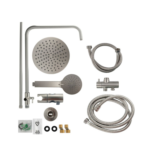 Душевая стойка без смесителя BRIMIX 30852 SUS 304, сатин