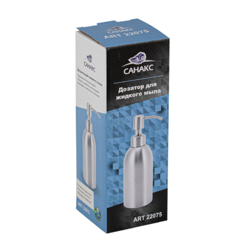 Дозатор для жидкого мыла настольный Санакс 22075  SUS 304, сатин