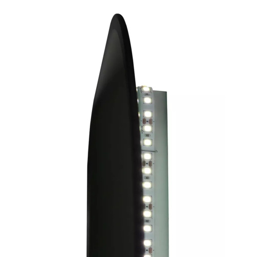 Зеркало Torry LED 800х700 ЗЛП1700 с бесконтактным сенсором, с черной окантовкой и холодной подсветкой