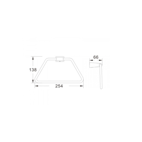 Полотенцедержатель Shevanik SG5706 хром (40)