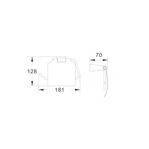 Держатель для туалетной бумаги Shevanik SG5705 хром (40)