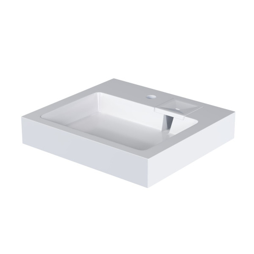 Раковина Лотос 60 Белый 5270500 с кронштейном и мыльницей 600х500х100 мм