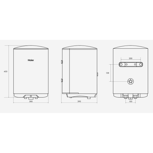 Водонагреватель электрический накопительный 30 л. Haier ES30V-C1
