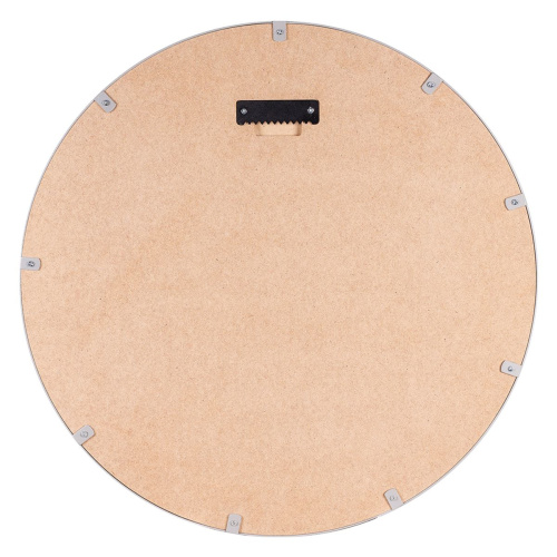 Зеркало интерьерное Мансарда 5057-Zm4, 505х505 мм, настенное, в круглом корпусе из металла, d=50,5см, серебро