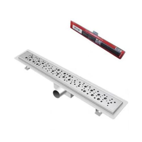 Желоб водоотводящий 350х70 мм TIM BAD413502 нерж.сталь, сухой + гидрозатвор(1/4)