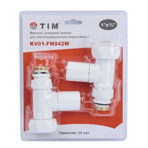 Кран для полотенцесушителя угловой круглый 1